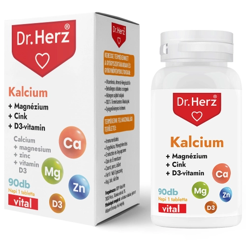 Dr. Herz Kalcium+Magnézium+Cink+D3 90db tabletta 