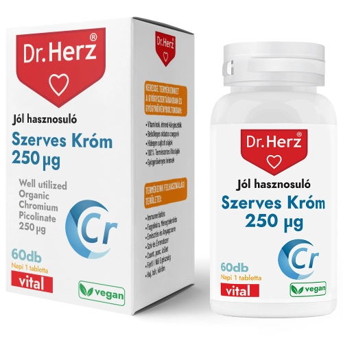 Dr. Herz Szerves Króm-pikolinát 250mcg tabletta 60db
