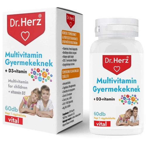 Dr. Herz Multivitamin for Kids + D3 chewable tablets 60 pcs
