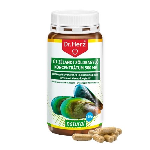 Dr. Herz Új-Zélandi Zöldkagyló koncentrátum 500mg kapszula 150db 