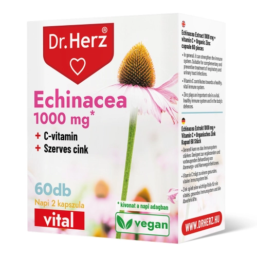 Dr. Herz Echinacea 1000 mg + Vitamin C + Organic Zinc capsules 60 pcs
