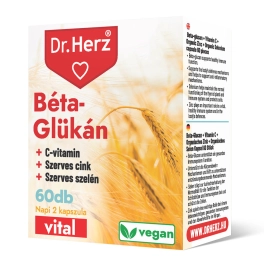   Dr. Herz Beta-Glucan + Organic Zinc, Selenium + Vitamin C vegan capsules 60 pcs