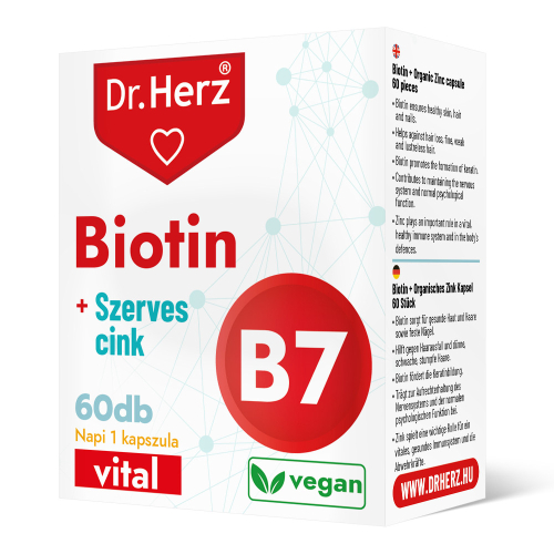 Dr. Herz Biotin + Szerves Cink kapszula 60 db