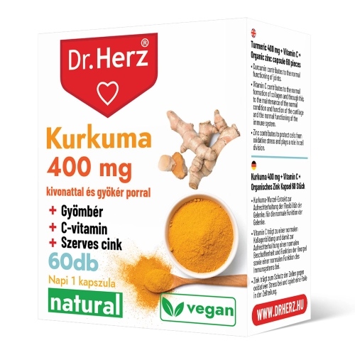 Dr. Herz Turmeric 400 mg + Ginger + Vitamin C capsules 60 pcs