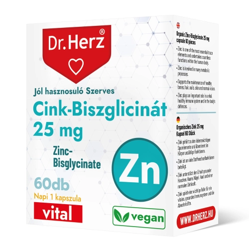Dr. Herz Zinc Bisglycinate 25 mg 60 capsules