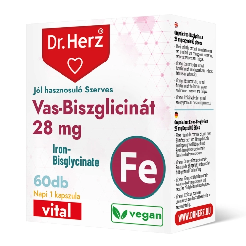 Dr. Herz Iron Bisglycinate 28 mg 60 capsules