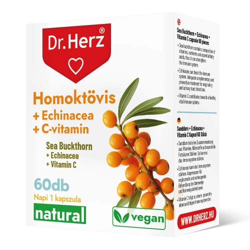 Dr. Herz Sea Buckthorn + Echinacea + Vitamin C 60 capsules