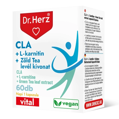 Dr. Herz CLA + L-karnitin + Zöld tea kivonat 60 db kapszula 