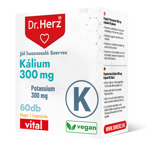 Dr. Herz Szerves Kálium 300 mg 60 db kapszula