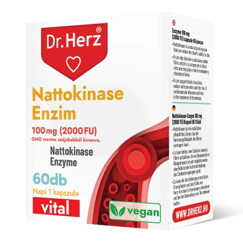 Dr. Herz Nattokinase enzyme 100 mg 2000 FU 60 capsules