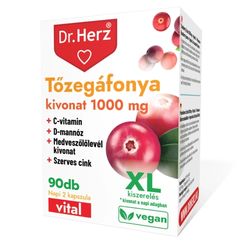 Dr. Herz Cranberry extract 1000 mg capsules XL box