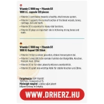 Dr. Herz Vitamin C 1000 mg + Vitamin D3 1000 IU capsules 120 pcs XXL
