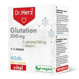 Dr. Herz Glutation 500 mg + C-vitamin 60 db kapszula