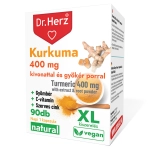 Dr. Herz Kurkuma 400 mg + Gyömbér + C-vitamin kapszula 90db XL