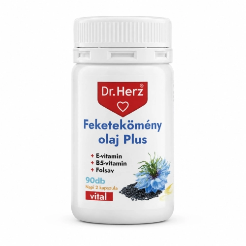 Dr. Herz Black Cumin Oil capsules 500 mg 90 pcs with Vitamin E