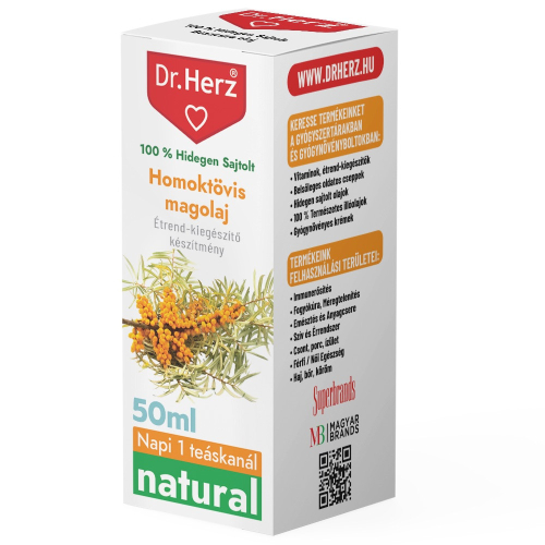 Dr. Herz Homoktövismag olaj 100% hidegen sajtolt 50ml