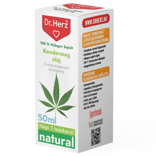 Dr. Herz Kendermag olaj 100% hidegen sajtolt 50ml