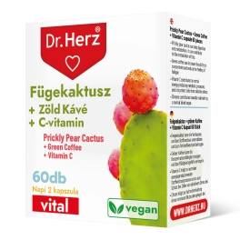   Dr. Herz Fügekaktusz + Zöld kávé + C-vitamin 60 db kapszula 